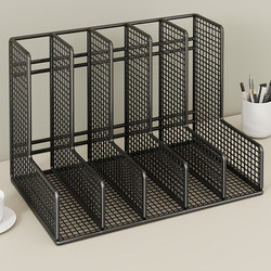 Desktop File Rack Office Workstation Storage Shelf Desk Divider Book Organizer Student Document File Classification Storage Rack Large Capacity Book Stand Bookshelf Stationery Holder Frame Box Cabinet Bag