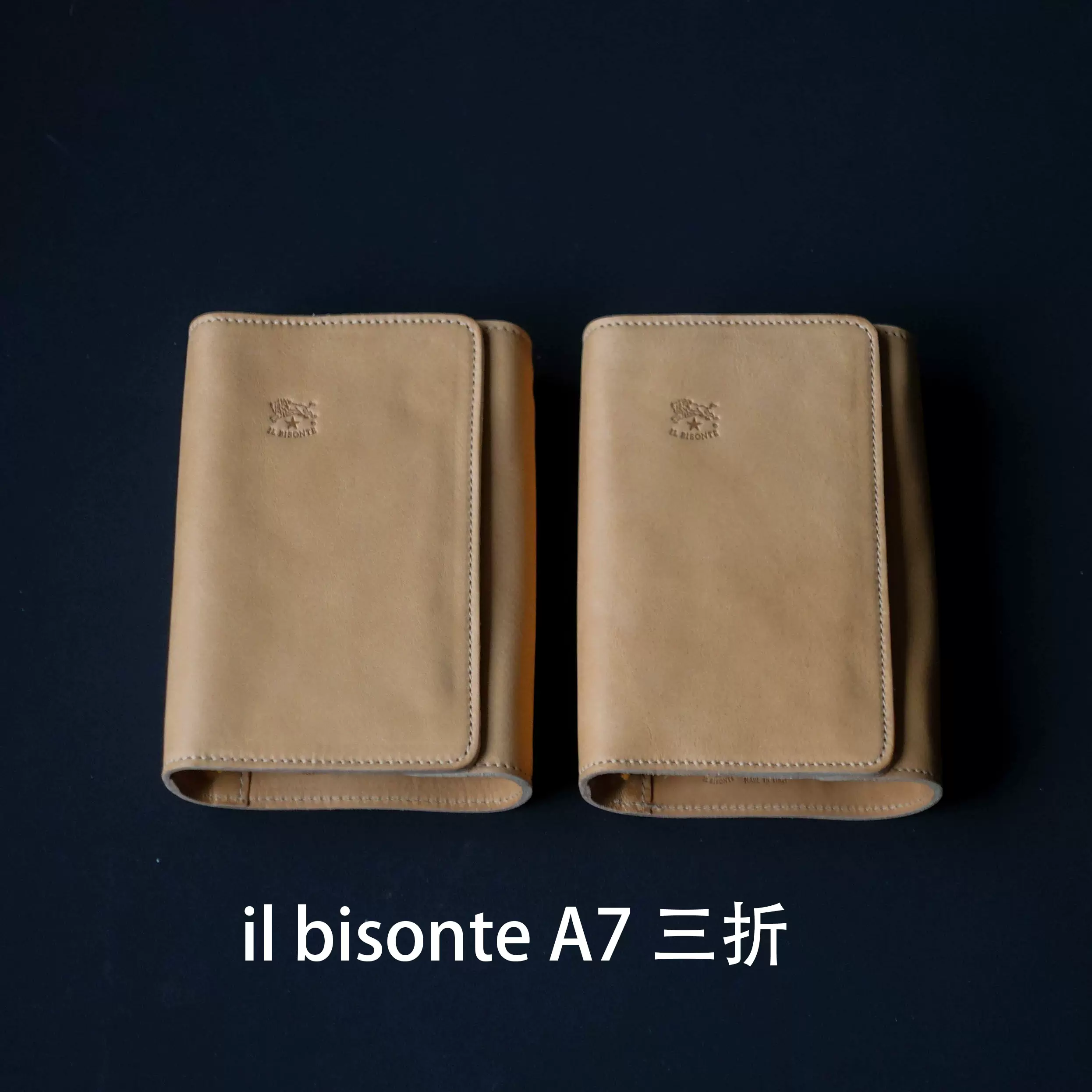 现货IL BISONTE 活页手帐软皮A7/pocket 意大利牛皮-Taobao