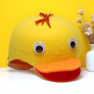 Performing supplies gathering COS props cute little animal head duckling hat, duckling ducky headgear