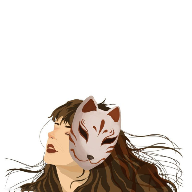 Douyin Darkness Japan and Wind Fireflies Fox Mask Full Face COS COS Chinese style Japanese -style Halloween Fox Noodles
