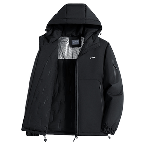 
Guirenniao Men's Cotton Jacket 2026 Spring New Thick Cotton Coat Couple Hooded Cotton Jacket Women's Top