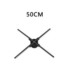 50cm Naked-Eye Projector Air Imaging Led Fan Rotating Commercial Advertising Dazzling Screen 3D Projection Advertising Machine