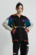 WANGREENCHENCLEAN Bai Muchen Original designer multi-color split splicing sports jacket for women autumn