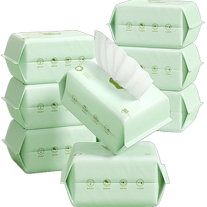 Zichu soft towel newborn baby face wash towel baby non-cotton soft towel disposable non-wet wipes 80 packs