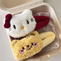 Plush Kitty Cat Hair Clip, Cute Large Bb Clip, Sweet Side Clip for Students, Bangs Hair Clip