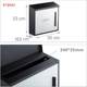 Letter box European modern villa outdoor mailbox large opinion box outdoor letter box creative stainless steel mailbox