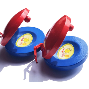 
Students' Speaker Orff Musical Instruments Pine Wood Speaker Red and Blue Round Dance Board Children's Percussion Instruments Wooden Lunch Board Hu Board