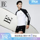 BE Fan De'an 2025 swimming trunks men's five-point boys teenagers sun protection swimsuit long-sleeved suit junior high school students hot spring