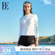 BE Fan De'an surf series split swimsuit women's long-sleeved suit conservative resort hot spring
