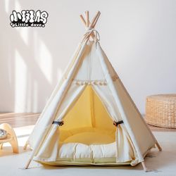 Small Turtle Dove Pet Tent, Suitable for All Seasons, Cat House, Dog House, Winter Warmth, Removable and Washable, Enclosed Cat House, Cat Shelter