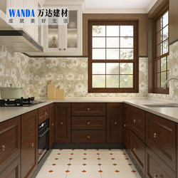 400X800 Retro Monet Water Lily Tile Louvre Relief Tile Kitchen Bathroom Tile Bathroom Wall Tile