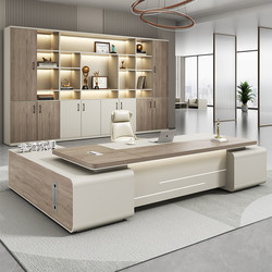 Boss Desk, Office Desk, Simple Modern Office Executive Desk, President Desk, Supervisor Manager Office Desk and Chair Set