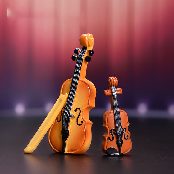 
Micro-landscape resin ornaments simulated musical instruments piano guitar DIY. Landscaping decoration accessories ecological bottle small ornaments