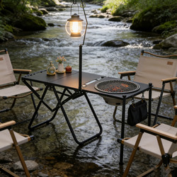 Igt Camping Tactical Table Portable Outdoor Folding Table Multi-Functional Quick-Open Picnic Table Barbecue Cooking Equipment Complete Set