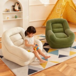Lazy Sofa Baby Nest Chair Children's Small Sofa Bean Bag Reading Area Tatami Seat Reclining and Sleeping Single-Person