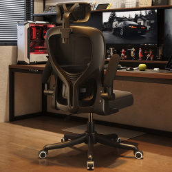 Computer Chair with Backrest, Comfortable for Long Sitting, Gaming Chair, Office Chair, Student Dormitory Ergonomic Swivel Chair