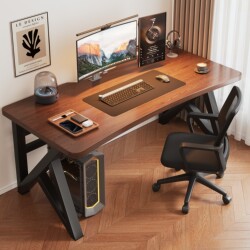 Computer Desk, Desktop Home Study Desk, Student Desk, Simple Bedroom Long Desk, Office Desk, Workstation, Gaming Desk