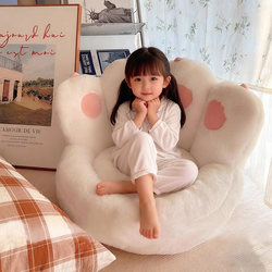 Cute Cat Paw Cushion Lazy Sofa for Children, Can Lie down and Sleep on the Floor, Small Sofa Seat for Bay Window, Human Dog Bed