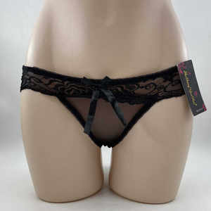 
Mesh transparent low waist tempting hip lifting underwear Comfortable and sexy Korean version of lace hollow women's briefs