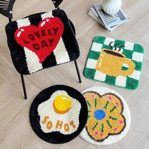 
Seat cushion thick flocking cushion imitation cashmere sofa cool tuft cushion household anti-slip chair cushion