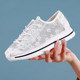 Tt/Mm/Toms Fashion Hollow Women's Shoes Lace Breathable Casual Canvas Shoes Thick Sole Summer Thick Sole Small White Shoes