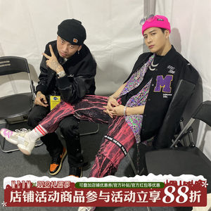 MEDM coat men's and women's tide, the trend of the trend of the trend of the spring and autumn American baseball jacket Wang Jiaer, the same top