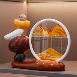 Fortune-Turning Quicksand Painting Ornaments, Light Luxury and High-End, Suitable for Living Room Tv Cabinets, Wine Cabinets, Office, Wealth-Attracting Home Decorations