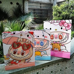 Gift Bag, Fabric Tote Bag, Birthday Gift, Children's Day, New Year Packaging, Cute Cartoon Storage, White Cardboard Bag