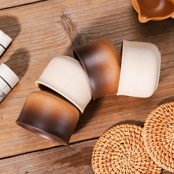Ceramic Tea Cups for Brewing Tea Around the Stove, Outdoor Tea Cups, Chinese-Style Retro Tea Cups, Tea Tasting Cups, Tea Brewing Cups, Jar Cups