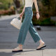 Yalida straight jeans for women 2025 new small loose large size women's pants spring and summer black cigarette pants