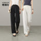Yalida cool pants casual suit pants for women 2025 summer new white pants straight pants narrow version wide-leg pants