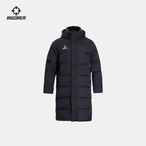 
Long down jacket, windproof and cold-proof, warm over-the-knee coat, winter hooded coat, thickened sports student coat