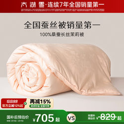 Taihu Snow 100% Silk Quilt Double Palace Silkworm Long Silk Quilt Mother Quilt Core Soft Jasmine Autumn and Winter Quilt