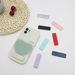 Mobile Phone Back Sticker Stand, Metal, Compact, Mini, Desktop, Lazy Person's Binge-Watching, Adhesive, Foldable, Universal, Clip-On, Trendy Model