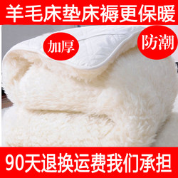 Imported Australian Pure Wool Mattress, Moisture-Proof Double Mattress, Thickened for Winter Warmth, Suitable for Student Dormitory Single Bed, Soft Cushion