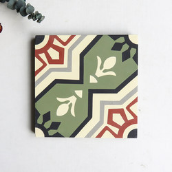 Handmade Cement Flower Tiles, Floor Tiles for Guesthouses and Hotels, Public Area Tiles, Kitchen, Bathroom, Living Room, Vintage Floor Tiles