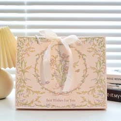 New Christmas Gift Bags, High-End Mooncake and Egg Yolk Pastry Packaging Bags, Fresh and Simple Gift Bags, Birthday Paper Bags