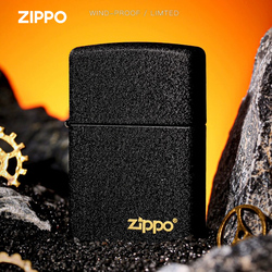Genuine Zippo Kerosene Windproof Lighter Classic Black Cracked Paint Gift For Boyfriend Men's Custom Engraving Genuine