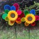 Children's toys outdoor double-layer colorful sequins sunflower windmill courtyard decoration stroller mounted windmill stall