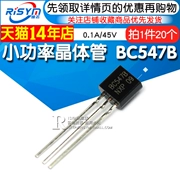 Risym bóng bán dẫn điện thấp BC547B BC547 bóng bán dẫn 0.1A/45V NPN TO-92 20 miếng