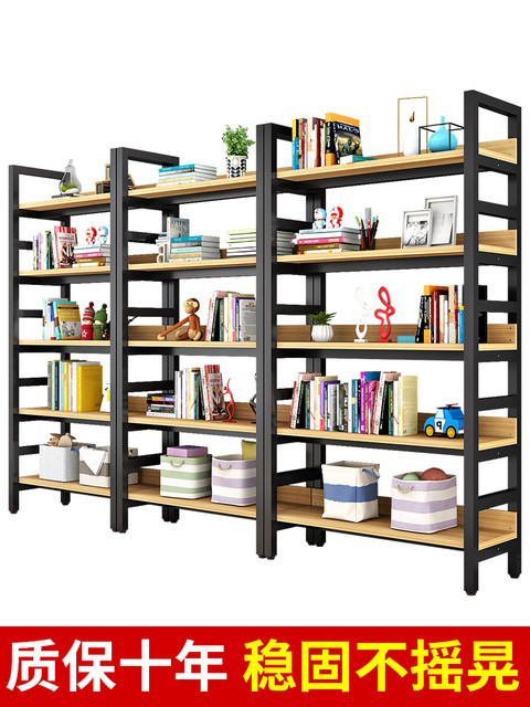 Bookshelf desktop storage rack floor-to-ceiling bookcase simple multi ...