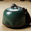 Youshang large ceramic tea jars kiln transformation sealed cans tieguanyin large porcelain cans creative tea storage cans tea warehouse