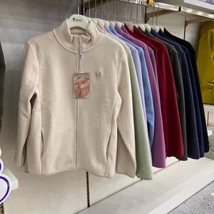 
New Cat Youfan 2069 Winter Men and Women Couple Coat Warm Top Zipper Windproof Velvet Sweater Thickened Stand Collar