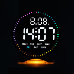 Electronic Clock, Luminous Multifunctional Desk Clock, Living Room Decoration, Tv Cabinet Desktop Display, Plug-In Alarm Clock