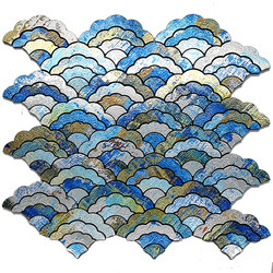 Wall Stickers Self-Adhesive 3D Stereo Metal Cloud Mosaic Waterproof and Moisture-Proof Cuttable Soft Package Bedroom Warm Decorative Paper