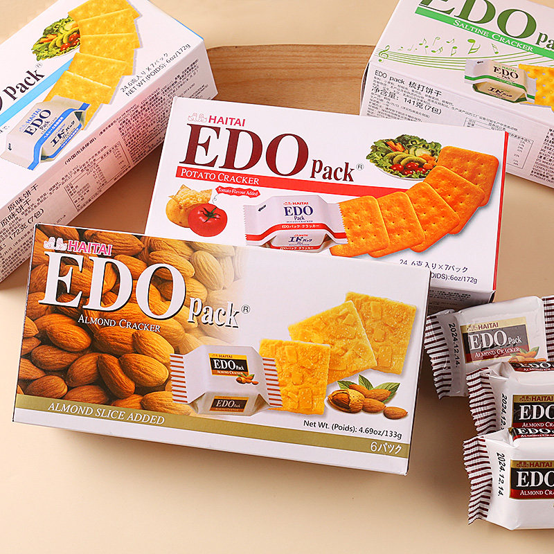 Корейски бисквити edo pack - оригинално бадемово сирене, мляко и сода ...