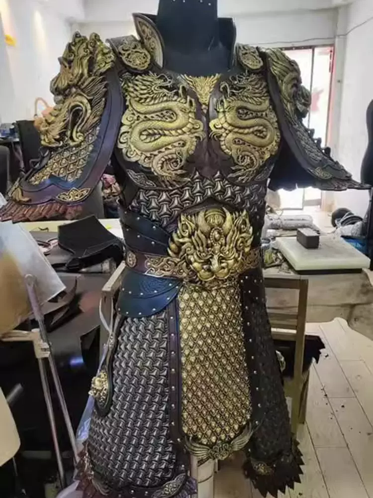 古代将军盔甲战袍真人铠甲 张飞岳飞关羽赵子龙元帅盔甲服装出售