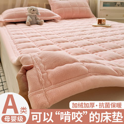 Milk Velvet Mattress Pad, Foldable, Class A, Maternal and Infant Grade, Thickened Mattress, Warm Bedding, Base Layer, Non-Slip