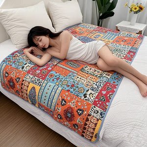 
Spring and summer pure cotton twill dirty sheets mattress cover American dormitory girls quilted mattress quilted aunt pad