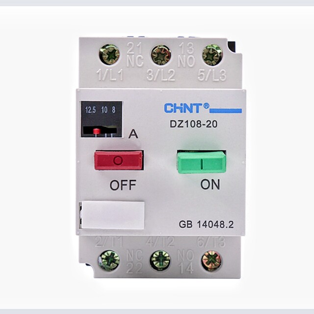 Disjoncteur Industriel DZ108-20 20A 1NO 1NC 1-1.6A - Protection Moteur Et Circuits Électriques